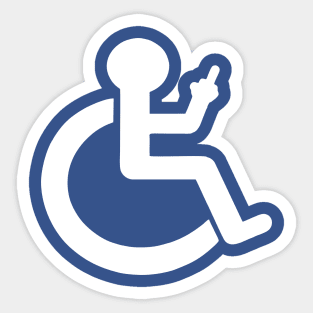 Handicap Wheelchair - Funny Wheelchair Gift Sticker